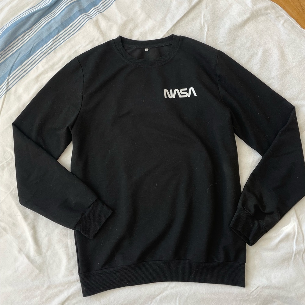 NASA Black Crewneck